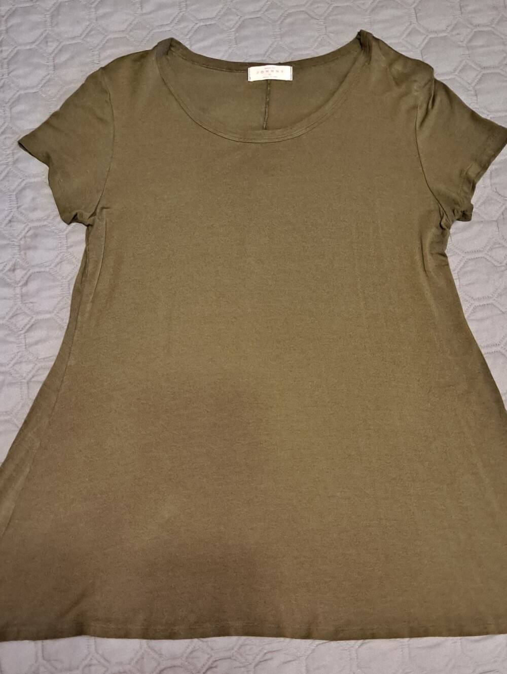 Olive Green Short Sleeve Women's Tee XL